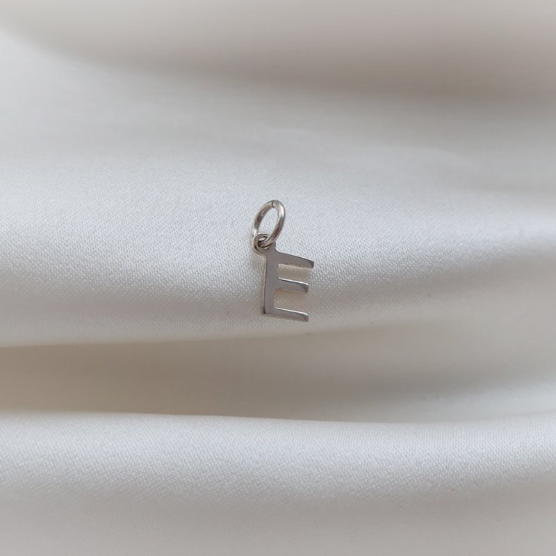Small handmade letter in silver
