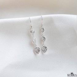 "Lunelle" Heart Earrings - sterling slv