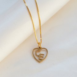 "Soul" halskjede med 4 bokstaver i 14 karat