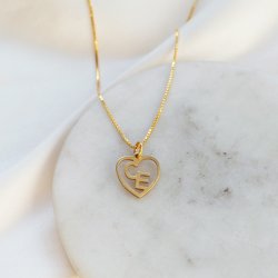 "Soul" halskjede med 4 bokstaver i 14 karat