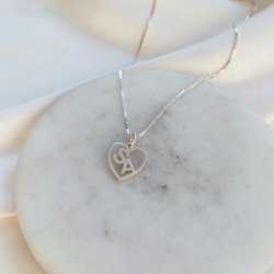 "Soul" halskjede med 4 bokstaver sterling s�lv