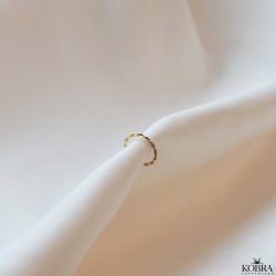 "Swirl" ear cuff in 18k gold-plated