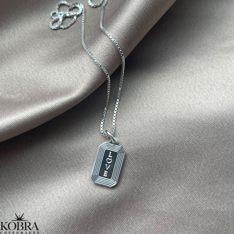 "Tarot" slv halskde med dine initialer