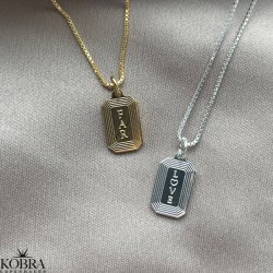 "Tarot" slv halskde med dine initialer