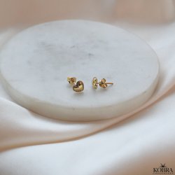"Ti amo" stud earrings in 18k gold-plated