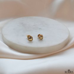 "Ti amo" stud earrings in 18k gold-plated