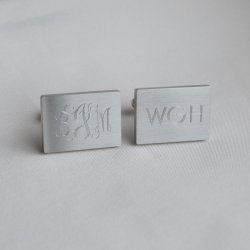 "Victor" cuff in steel with personal engraving