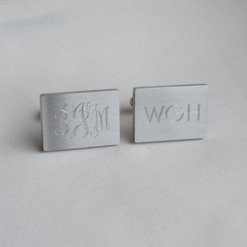 "Victor" cuff in steel with personal engraving