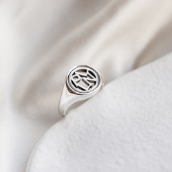 �Close To You� handmade silver ring with your initials