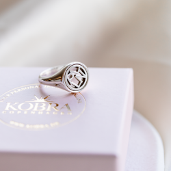 �Close To You� handmade silver ring with your initials