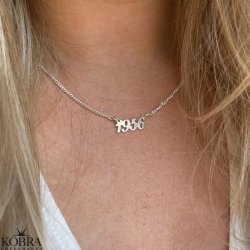 "Chicago" silvernecklace with your year