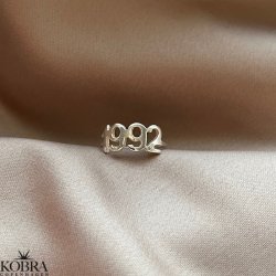 "Soho" ring with your year in silver