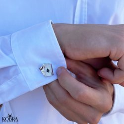 "Aces" Cufflinks with aces