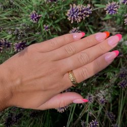 "Jagger" organisk chunky guld ring