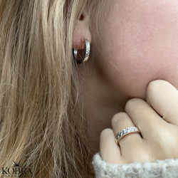 Chunky "Alex" reringe i sterling slv