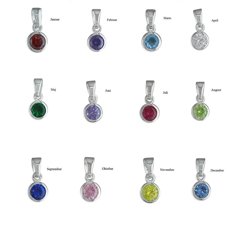 "Maggie" store ferskvandsperler øreringe med birthstone 18 karat forgyldte