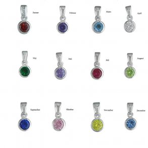 Birthstone- In silver 