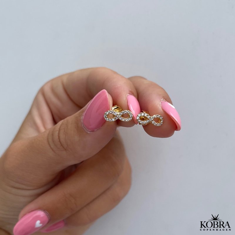 "Always" Infinity reringe med sten i forgyldt