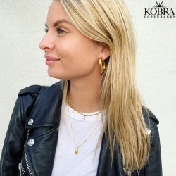 "Province" lille forgyldt amulet med din by eller land indgraveret