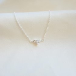 "Angel Heart" bracelet in sterling silver with heart zirconia