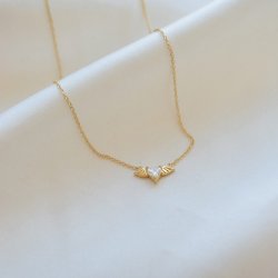 "Angel Heart" necklace in 18k gold plated sterling silver