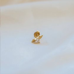 "Angel Heart" 1 stk �restik i 18k forgyldt