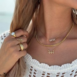 "Angelnumber" gold necklace with personal angel numbers