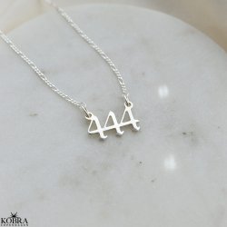 "Angelnumber" silver necklace with personal angel numbers