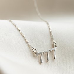 "Angelnumber" silver necklace with personal angel numbers