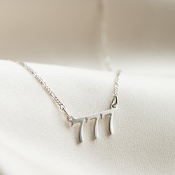 "Angelnumber" silver necklace with personal angel numbers