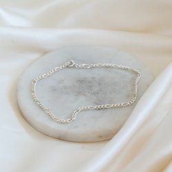 "Milo" Ankle chain in silver
