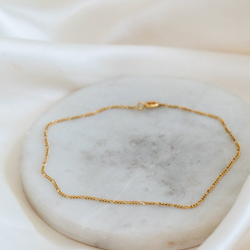 Figaro ankle chain in gold