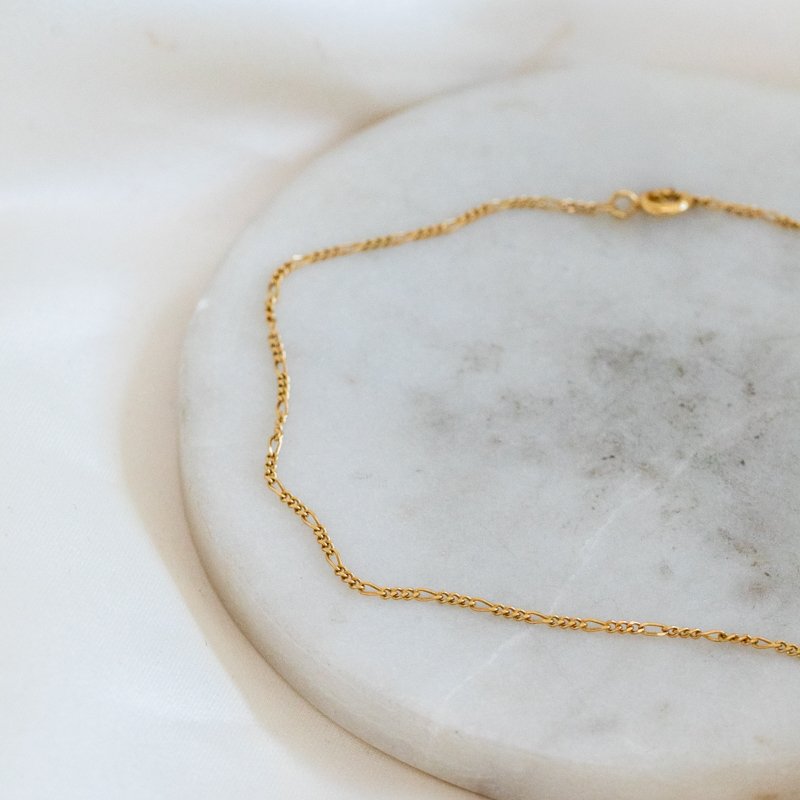 Figaro ankle chain in gold