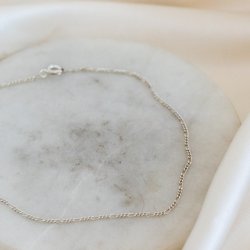 Figaro ankle chain in silver