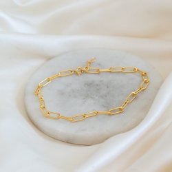 "Colorado" chunky gold ankle chain