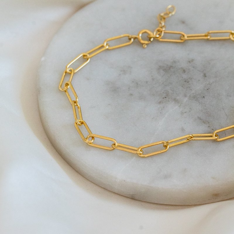 "Colorado" chunky gold ankle chain