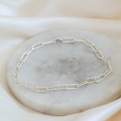 "Colorado" chunky silver ankle chain