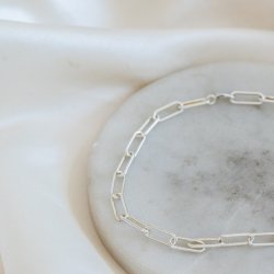 "Colorado" chunky silver ankle chain