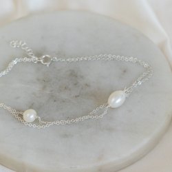 "LaBelle" perle ankelk�de i s�lv