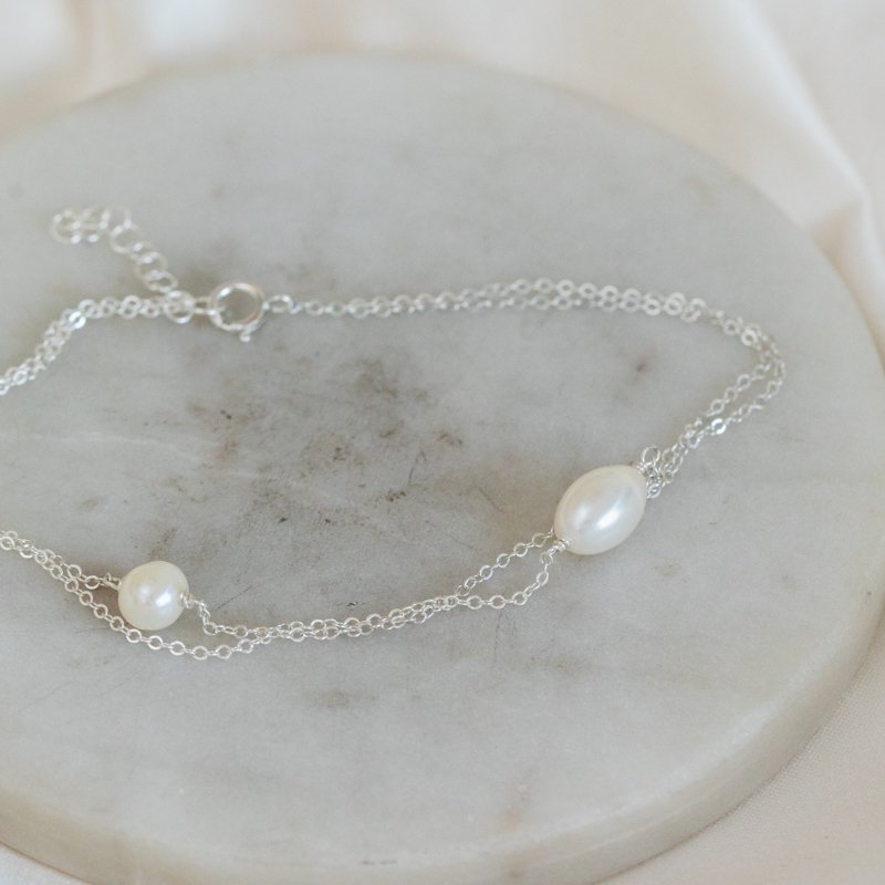 "LaBelle" perle ankelk�de i s�lv