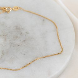 "Clinton" panserankelkjede 1 mm i gull