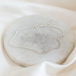 "Mellow" ankle chain with silver balls