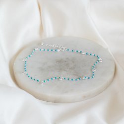 "Blue" ankle chain