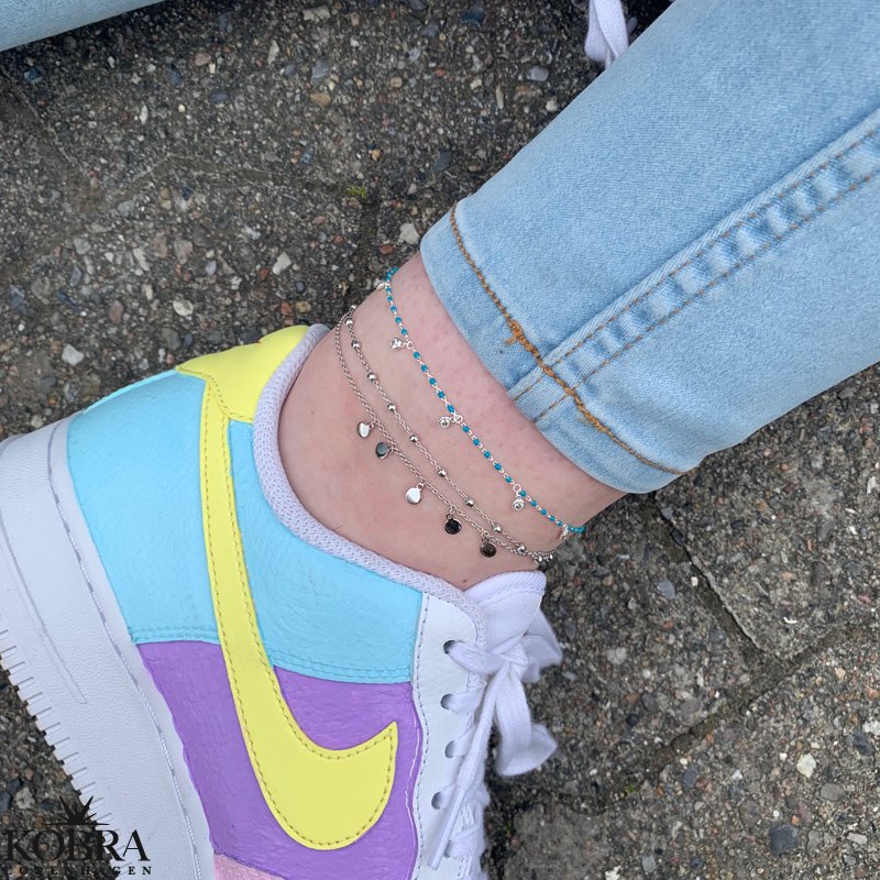 "Tessa" sterling slv 2i1 ankelkde