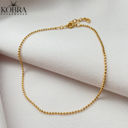 "Mellow" ankle chain with gold balls