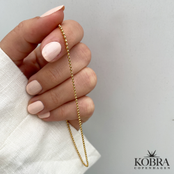 "Mellow" ankle chain with gold balls