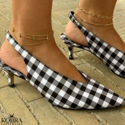 "Simplicity" 18 karat forgyldt enkel ankelkde med 2 kder