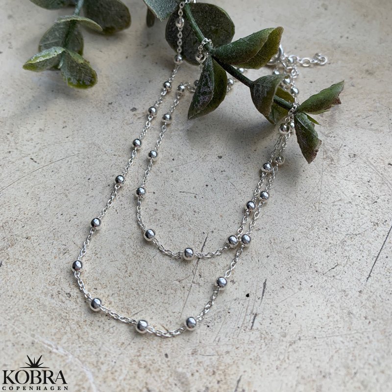 "Ellie" anklet in silver