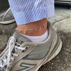 "Josie" slv ankelkde med sm vedhng