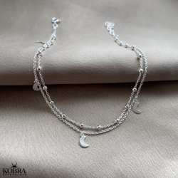 "Zira" Slv 2i1 ankelkde med kugler og mner